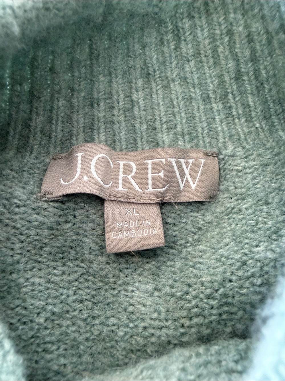 J. Crew Rollneck Sweater Womens XL Supersoft Yarn Merino Wool Alpaca Blend Boxy - Picture 3 of 5